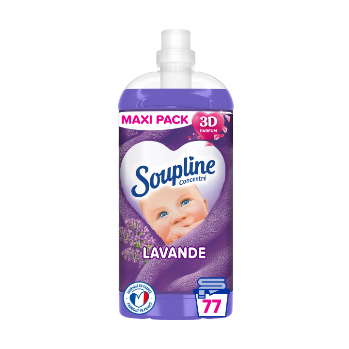 Adoucissant Concentré Soupline 3D Lavande - 1,7L