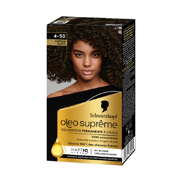 SCHWARZKOPF OLEO SUPREME 4.50 Châtain Glacé