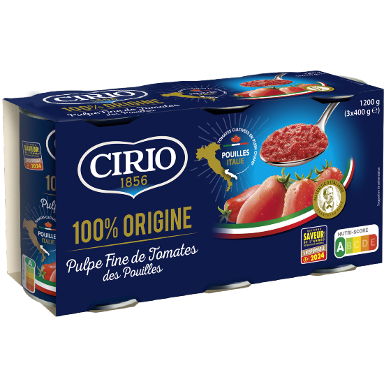 Pulpe fine Origine Pouilles 3x400g