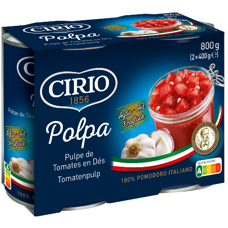 Polpa à l'ail 2x400g