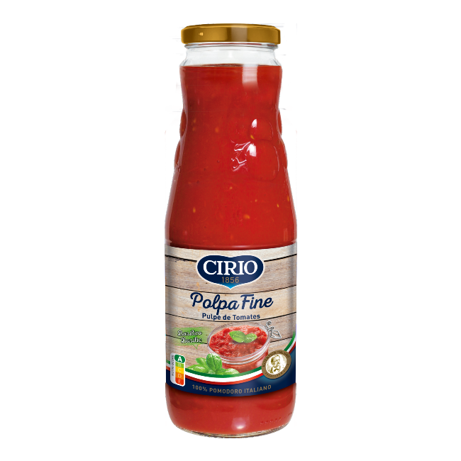 Polpa fine au basilic bouteille 680g