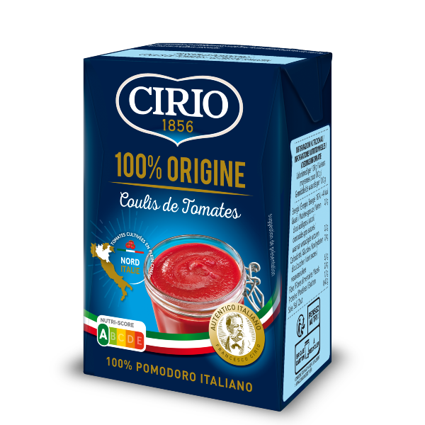 Coulis de tomates Origine Nord Italie 200g