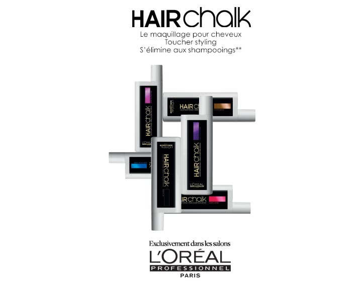 Hairchalk - 8 couleurs sophistiquées ou flashy