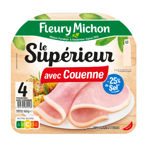 Le Supérieur avec Couenne -25% de Sel 4TR