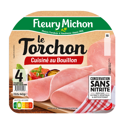 Le Torchon Cuisiné au Bouillon Conservation sans Nitrite 4TR