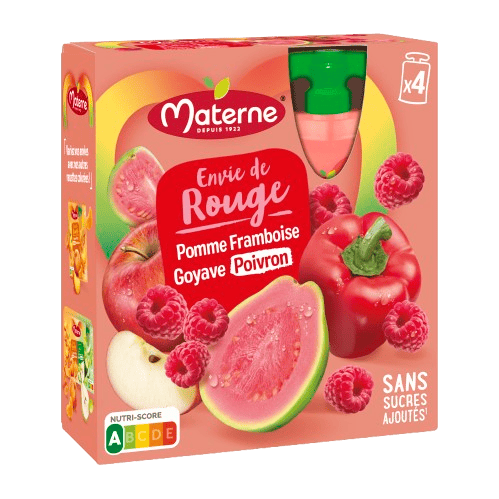 Envie de rouge x4 - Pomme Framboise Goyave Poivron