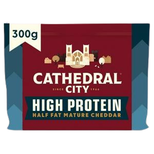 Cathedral City High Protein Half Fat Mature Cheddar Cheese 300g