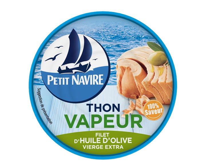 Thon Vapeur avec un filet d’huile d’olive