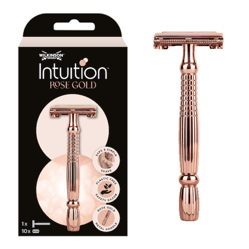 Rasoir Rose Gold + 10 lames