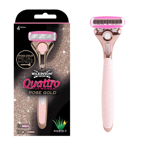 Rasoir Quattro For Women Rose Gold +4 lames