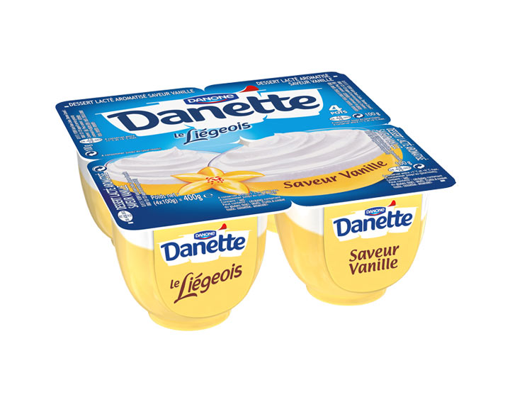 Danette le Liégeois Saveur Vanille