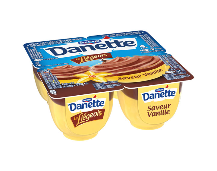 Danette le Liégeois Sensation Saveur Vanille