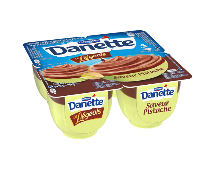 Danette le Liégeois Sensation Saveur Pistache