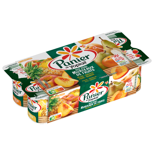 Panier de Yoplait Fruits Jaunes 8x125g