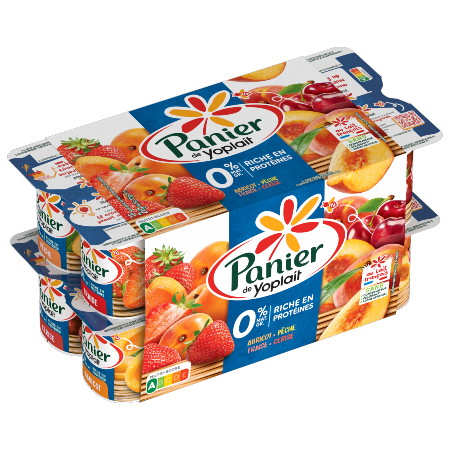 Panier de Yoplait 0% Panaché 16x125g