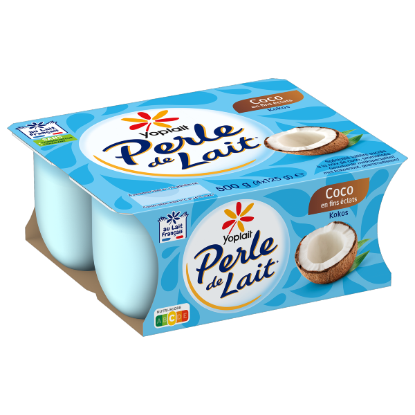 Perle de Lait  Brassé Coco 4x125g