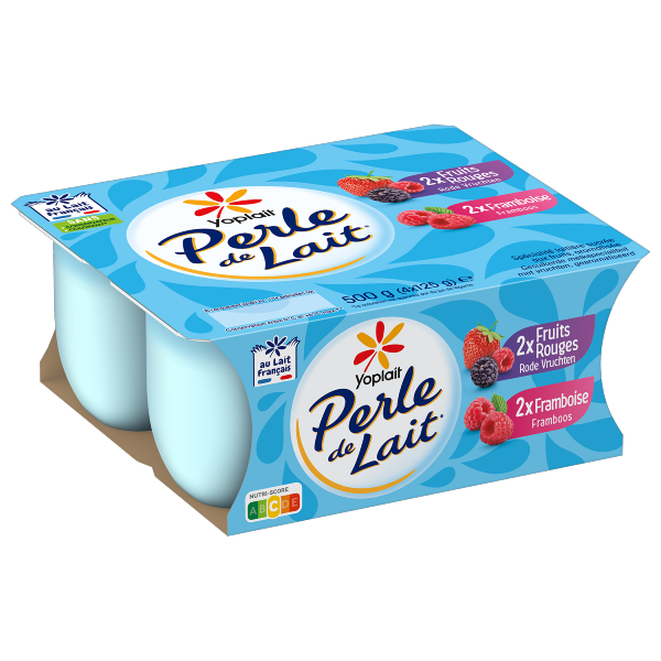 Perle de Lait  Brassé Fruits Rouges 4x125g