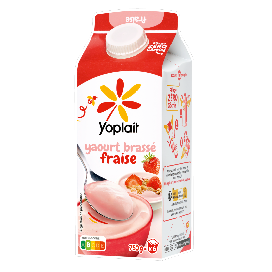Yoplait en Brique Fraise 750g