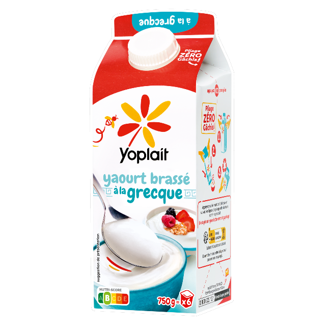 Yoplait En Brique à La Grecque Nature 750g