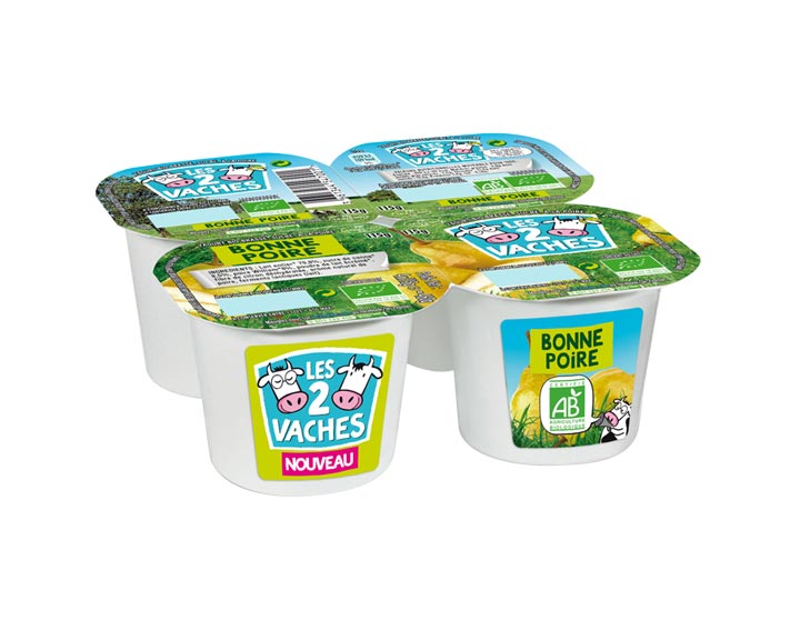 Yaourts brassés bio 
Bonne Poire x4