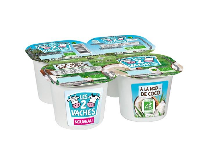 Yaourts brassés bio
à la Noix… de Coco x4
