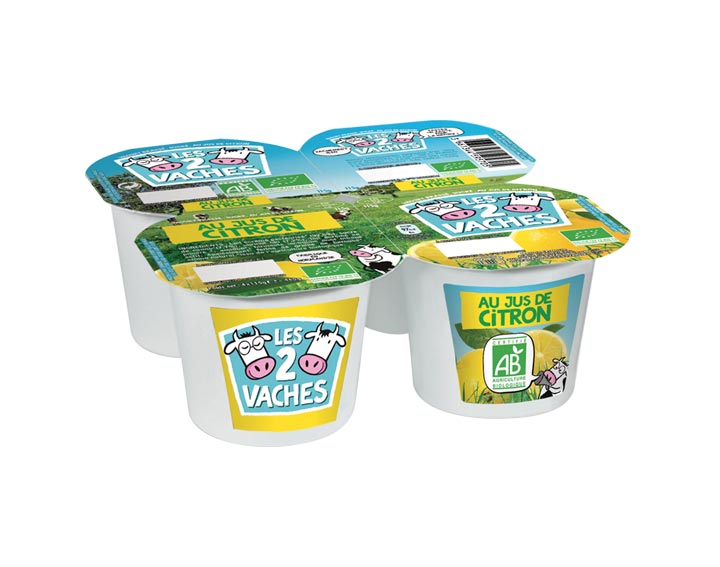 Yaourts brassés bio 
au Jus de Citron x4