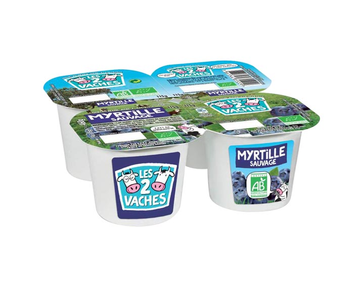 Yaourts brassés bio
Myrtille Sauvage x4