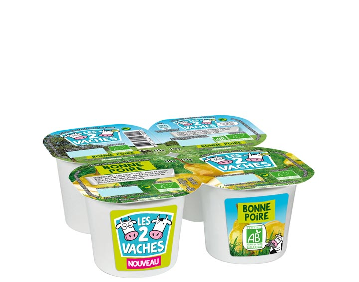 Yaourts brassés bio 
Bonne Poire x4