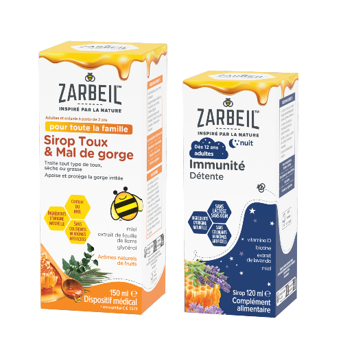 Sirop toux et Sirop immunité adultes nuit