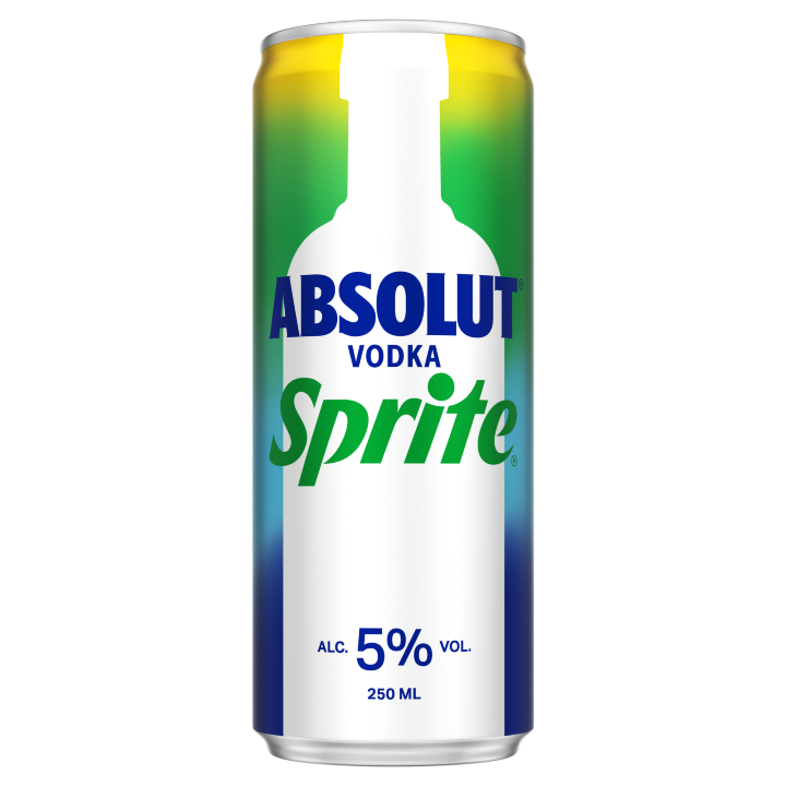 Absolut Vodka & Sprite Can 250ml