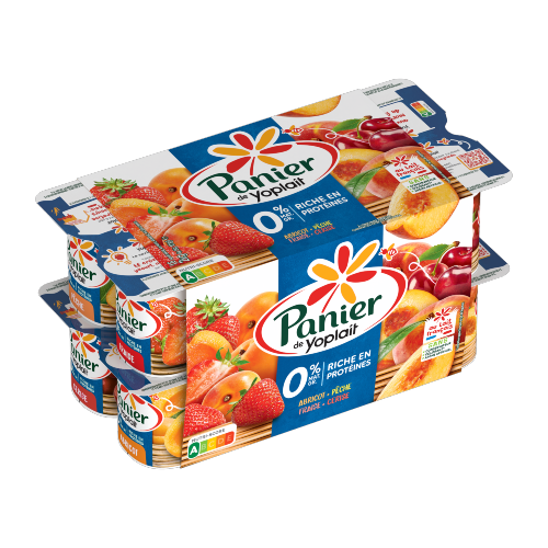 Panier de Yoplait 0% Panaché 16x125g