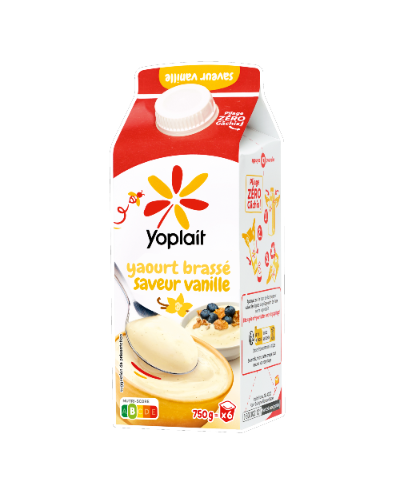 Yoplait en Brique Brassé Vanille 750g