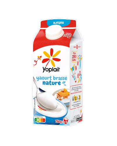 Yoplait en Brique Brassé Nature 750g