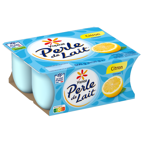Perle de Lait Brassé Citron 4x125g