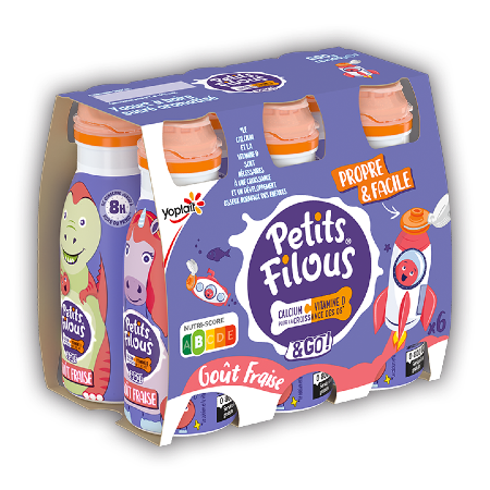 Petits Filous & Go Yaourts à boire Fraise 6x100g