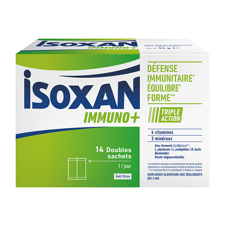 ISOXAN IMMUNO + 14 doubles sachets - goût citron