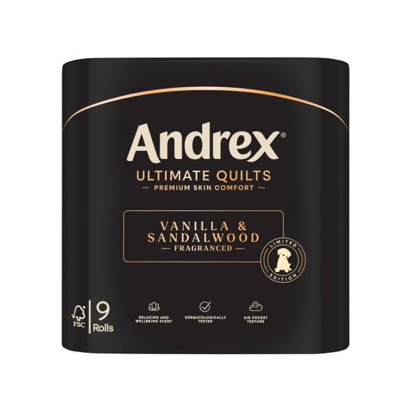 Vanilla & Sandalwood Scented. 9 Rolls