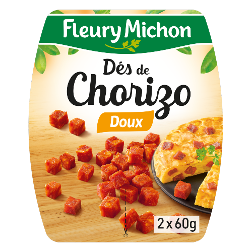 Dés de Chorizo Doux 2x60g