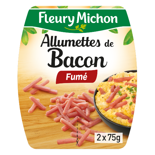 Allumettes de Bacon Fumé à cuire 2x75g