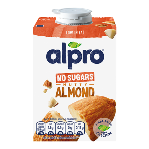 Alpro Almond No Sugar Long Life Dairy Free Drink 500ml