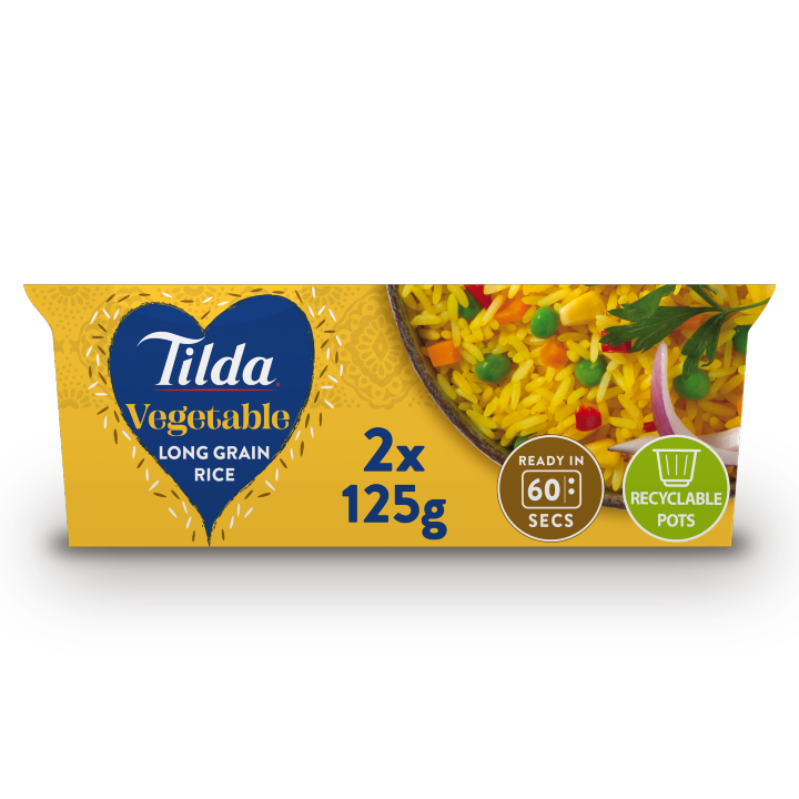 Tilda Pots Vegetable Long Grain Rice 250g