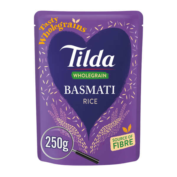 Tilda Microwave Wholegrain Basmati Rice 250g