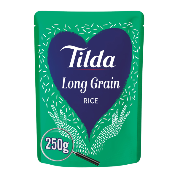 Tilda Microwave Long Grain Basmati Rice 250g