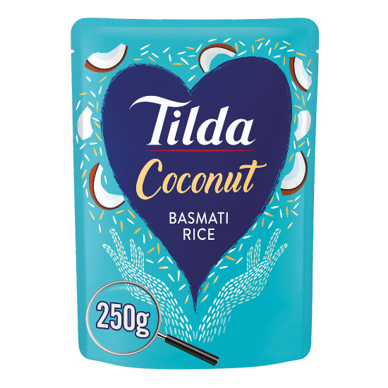 Tilda Microwave Coconut Basmati Rice  250g