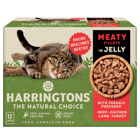 Harringtons Cat Food Meat in Jelly 12x85g