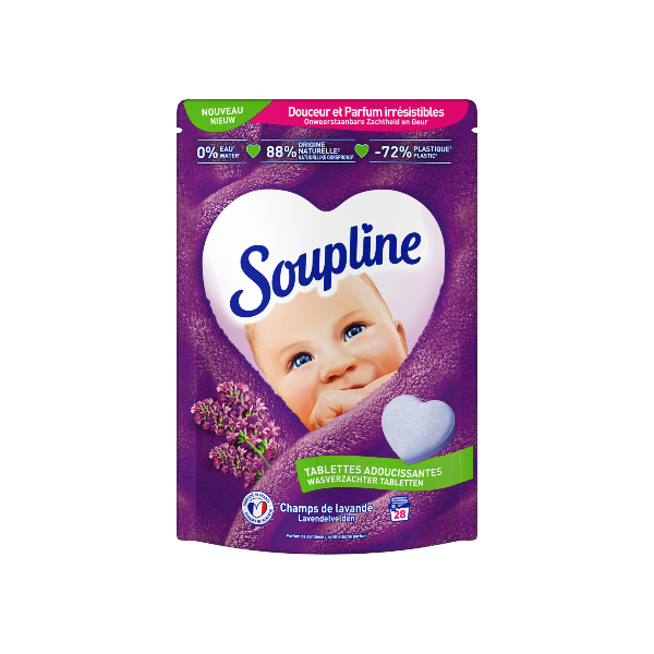 Soupline Tablettes Champs de Lavande 28 pcs