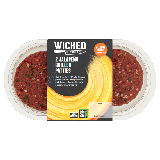 Wicked Kitchen 2 Jalapeño Griller Patties 226g