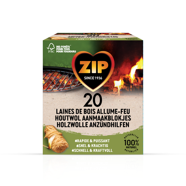  ZIP® LAINES DE BOIS 20