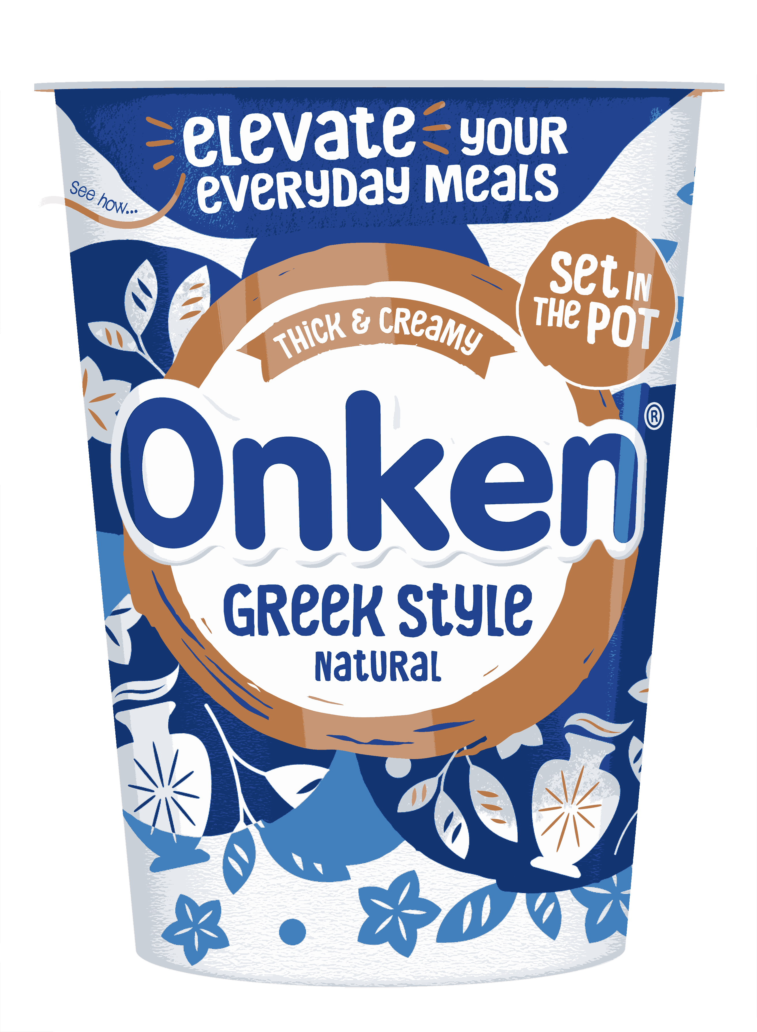 Onken Greek Style Natural Set 450g