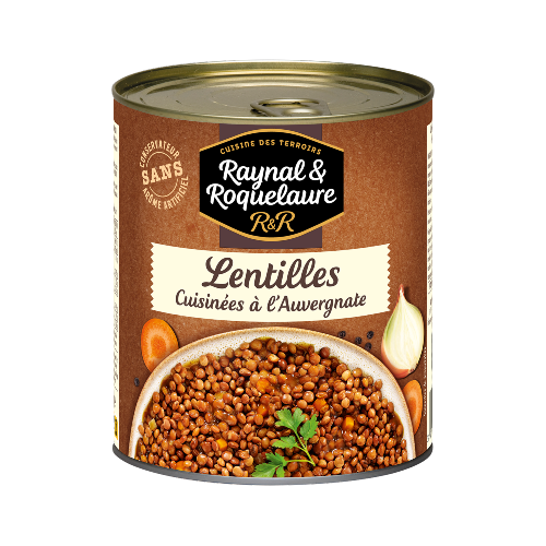 Lentilles cuisinées à l'Auvergnate 820G